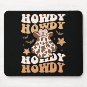 Geister Cowboy Hut Fledermäuse Rodeo Western Hallo Mousepad