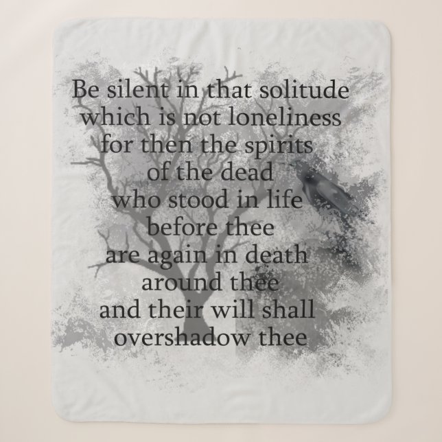 Geister des toten Edgar Allan Poe Gedichts Sherpadecke (Vorderseite)