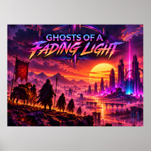 Geister eines verblassenden Licht-Sci-Fi-Posters Poster