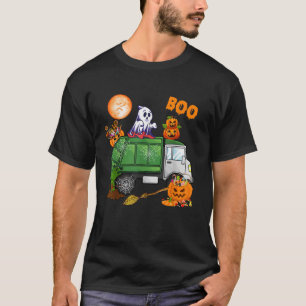 Geister fahren Müllwagen mit in Bonbontüte geschni T-Shirt