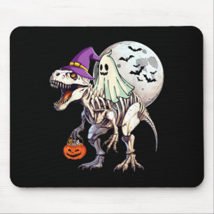 Geister fahren T Rex Lustiger Halloween-Kürbis Jun Mousepad