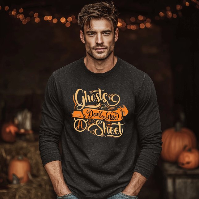 Geister geben kein Blatt Tri-Blend Shirt (Von Creator hochgeladen)