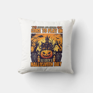Geister Goblins Halloween Komm Spielen Oktober Hei Kissen