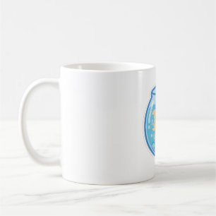 Geister-Goldfisch-Schale Süße Halloween-Kunst Kaffeetasse