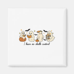 Geister Halloween Bibliothek Lesen Magnet
