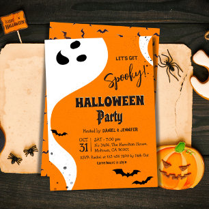 Geister-Halloween-Party Lass uns gruselig werden O Einladung