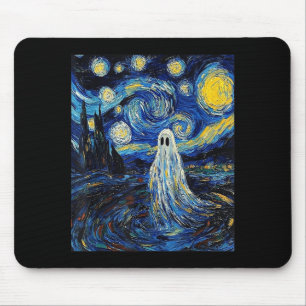 Geister Halloween - Van Gogh Stil - Sternennacht Mousepad