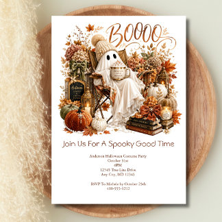Geister Herbst Halloween-Party  Einladung