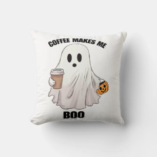 Geister Kaffee Halloween Lustig  Kissen