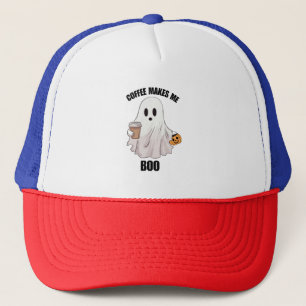 Geister Kaffee Halloween Lustig Truckerkappe