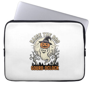 Geister-Kürbis-Shirt Vintage-Halloween-Gravur Te Laptopschutzhülle