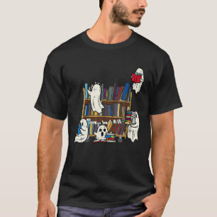 Geister lesen Bücher Lehrer Halloween Bibliothekar T-Shirt
