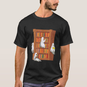 Geister lesen Bücher Lehrer Halloween Bibliothekar T-Shirt
