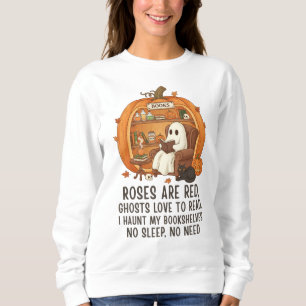 Geister lieben zu lesen - Lustiges Halloween-Buchl Sweatshirt