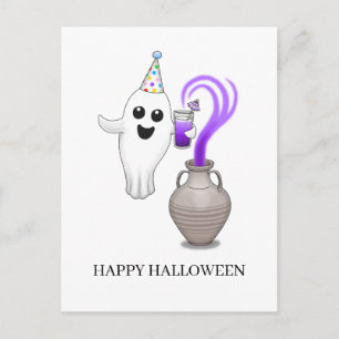 Geister Magisches Halloween Feiertagspostkarte