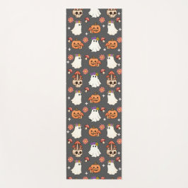 Geister, Schädel und Herbstblüten Yogamatte