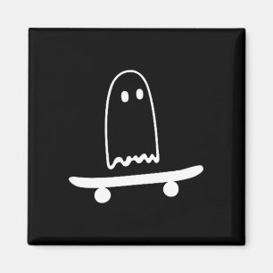 Geister-Skateboard faul lustig Skateboarding Magnet