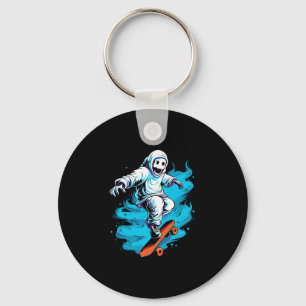 Geister Skateboard Faules Halloween Kostüm Lustige Schlüsselanhänger