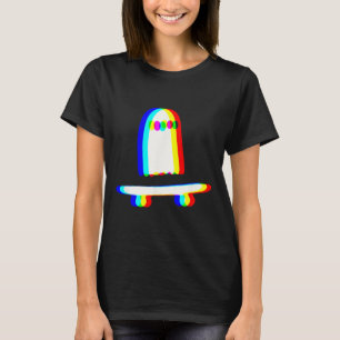 Geister-Skateboard Faules Halloween-Kostüm Lustige T-Shirt