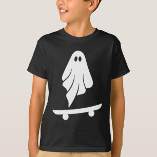 Geister Skateboard Faules Halloween Kostüm Lustige T-Shirt