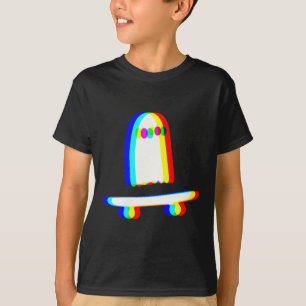 Geister-Skateboard Faules Halloween-Kostüm Lustige T-Shirt