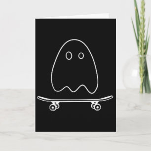 Geister Skateboard Lazy Halloween Kostüm Lustiges Karte