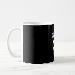 Geister Skateboard USA Flagge süß 4. Juli lustig Kaffeetasse