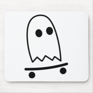 Geister-Skateboarding Faules Halloween-Kostüm Lust Mousepad