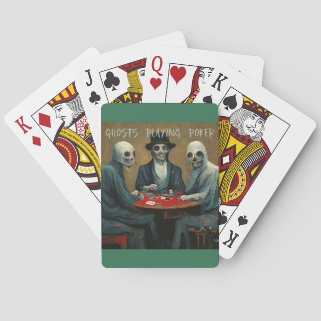 Geister spielen Pokerkarten (Rückseite)