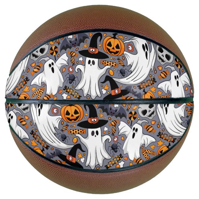 Geister Spooky und gruselige Niedliche Monster Basketball (Vorderseite)
