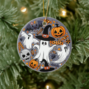 Geister Spooky und gruselige Niedliche Monster Keramik Ornament