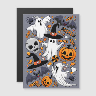 Geister Spooky und gruselige Niedliche Monster Magnetkarte