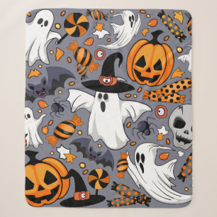Geister Spooky und gruselige Niedliche Monster Sherpadecke