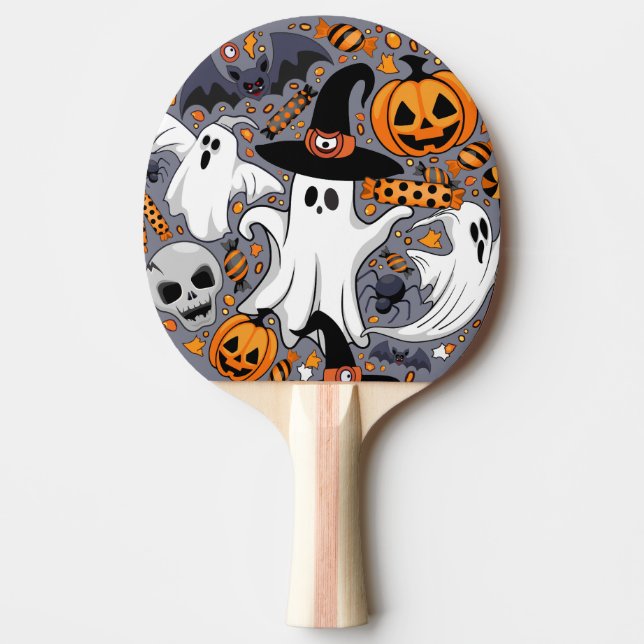 Geister Spooky und gruselige Niedliche Monster Tischtennis Schläger (Vorderseite)
