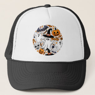 Geister Spooky und gruselige Niedliche Monster Truckerkappe