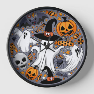 Geister Spooky und gruselige Niedliche Monster Uhr