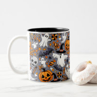 Geister Spooky und gruselige Niedliche Monster