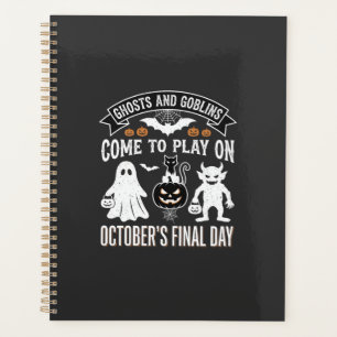 Geister und Goblins Halloween Oktober letzter Tag_ Planer