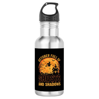 Geister und Schatten Halloween Mond Design Edelstahlflasche