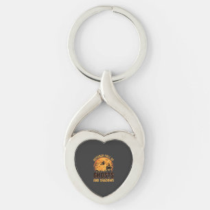 Geister und Schatten Halloween Mond Design Schlüsselanhänger