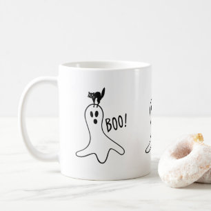 Geister- und schwarze Katze Halloween Gruseliges S Kaffeetasse