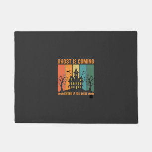 Geister verfolgtes Haus Halloween Vektordesign Fußmatte