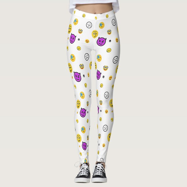 Geisterausdrücke, lustig, frech, fröhlich leggings (Vorderseite)