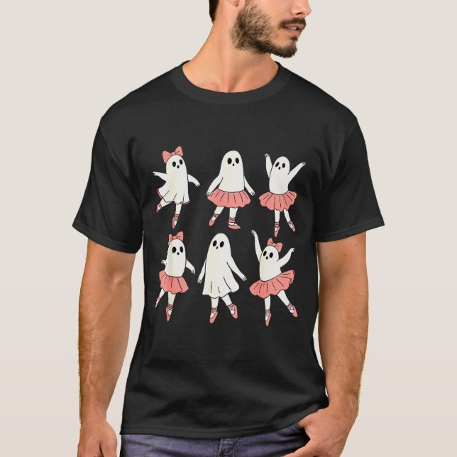 Geisterballerina Ballett Tanzlehrerin Halloween-Ko T-Shirt (Vorderseite)