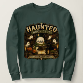 Geisterbibliothek Gespenst Lesebuch Liebhaber Hall Sweatshirt