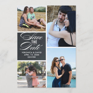 Geisterbildporträt, das Save the Date wedding ist
