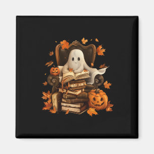 Geisterbuch-Lesekürbis-Gothic-Halloween-Lehrer Magnet