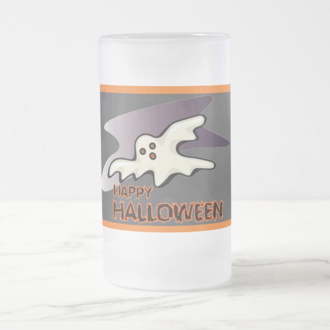 Geisterfliegen Hoch - Mattglas Bierglas (Mittel)