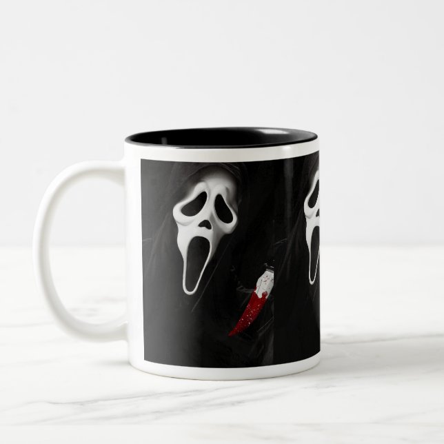 Geistergesicht-Tasse Zweifarbige Tasse (Links)