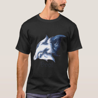 Geisterhaft Blau (Mit Text) T-Shirt